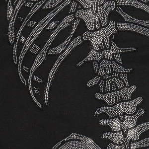 Sudadera con capucha personalizada High Street Y2K con diamantes de imitación, diseño de esqueleto, cremallera completa, para hombre y mujer, estampado de mariposa, estilo oversize, hip hop, gótica - Product Image 5