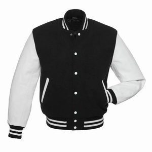Mens <b>leather</b> varsity <b>jackets</b> with competitive wholesale pricing and custom branding options for retailers and bulk buyers - Product Image 5