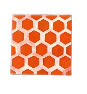 Walnut wood resin inlay coasters handcrafted for luxury home kitchen bar dining room use elegant tea table decor coaster <b>set</b> - Product Image 1