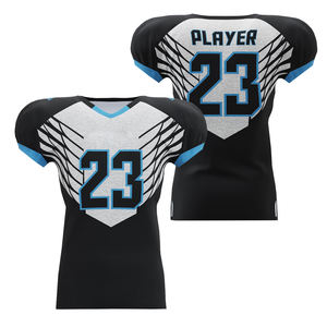 Maillot de football unisexe à manches courtes, imprimé par transfert thermique, respirant, anti-humidité, séchage rapide, pour entraînement sportif en équipe - Product Image 5