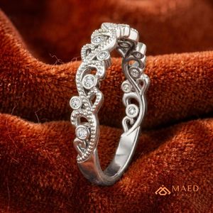 Anillo de Boda Vintage de Plata de Ley 925 con Diamante Moissanita, Anillo de Eternidad para Mujer, EE. UU. - Product Image 2