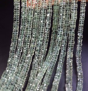 High Quality Natural Amethyst Gemstone Beads 6mm Heishi/Rondelle Shape Faceted Green 16" Inch Strand Center Drilled DIY - Product Image 5