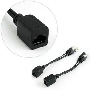 12V 2A PoE Extension <b>Cable</b> PoE <b>Splitter</b> <b>Cable</b> DC & RJ45 CAT6 PoE Adapter <b>Cable</b> Passive PoE <b>Splitter</b> <b>Cable</b> - Product Image 1