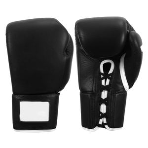 Gants d'entraînement de boxe en cuir unisexes pour hommes et femmes, pour le kickboxing, le Muay Thai, le MMA, le sparring, respirants, avec fermeture auto-agrippante - Product Image 1