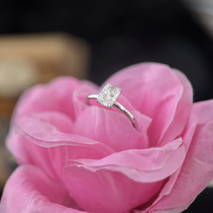<b>Cushion</b> Cut Diamond Ring 1.10ct D VVS2 IGI Certified 14K White Gold Engagement Wedding Jewelry - Product Image 2