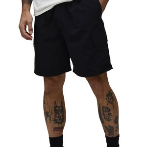 Nuevos Pantalones Cortos Cargo Elásticos para Hombre, 100% Algodón, Venta al por Mayor, Pantalones Cortos con Cordón Estilo Hip Hop, Pantalones Cortos Cargo para Hombre - Product Image 4