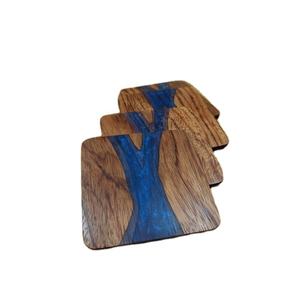 Latest Manufacturing High Quality Wood & Resin Flatware Tea Cup <b>Mats</b> Pads At Wholesale Price Tableware Dinnerware Drink Coaster - Product Image 1