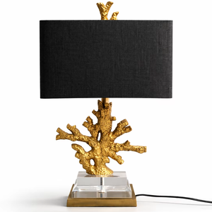 โคมไฟต้นไม้ทรงยุโรปแบบปรับได้ ผลิตจากอะลูมิเนียมและผ้าลินิน เป็นมิตรกับสิ่งแวดล้อม ใช้ไฟ AC ขนาดกลาง - Product Image 1