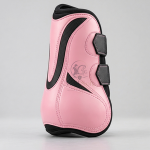Bottes de brossage pour chevaux avec rembourrage doux, sangles sécurisées et matériaux durables pour une protection confortable des jambes lors de la pratique quotidienne de l'équitation. - Product Image 4