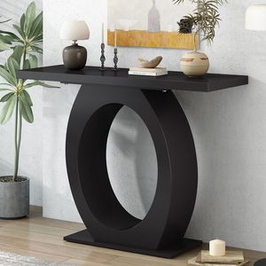 Tavolo Console Moderno e Elegante Mirod con Base a Forma di Uovo per Maggiore Stabilità e Durabilità Design Raffinato per Arredamento Casa - Product Image 2