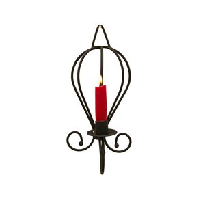 Applique murale en fer forgé à la main avec finition enduite pour l'intégration dans les murs de galerie, pour une ambiance extérieure et la décoration - Product Image 1