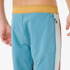 Shorts de bain en toile pour hommes, à motif uni, séchage rapide, respirants, anti-plis, écologiques, avec cordon de serrage, pour le surf et usage décontracté - Product Image 4