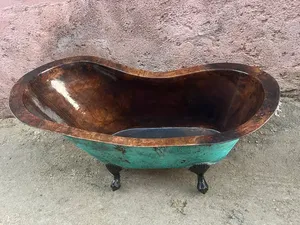Baignoire ovale élégante en cuivre forgé pour villas et hôtels – Baignoire spa autoportante moderne avec hydromassage – Achetez directement auprès du fournisseur - Product Image 5