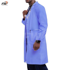 Women's Men Long Sleeve White Doctor Medical Coat Pharmacy Pet Shop Beauty Overalls Lab Coat White Labcoats Hospital Uniforms - Product Image 5
