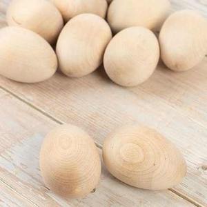 Huevos de Madera Naturales sin Acabado para Decoración de Pascua, Pintura, Venta al por Mayor - Product Image 4