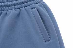 Custom <b>Men's</b> Blue Fleece <b>Shorts</b> Drawstring Casual Sweat <b>Shorts</b> Cotton Blend Athletic <b>Lounge</b> Wear - Product Image 5