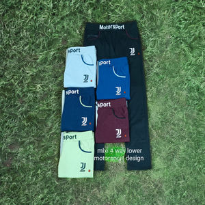 Pantalon de jogging décontracté pour homme, couleur unie, avec logo personnalisé de haute qualité, taille mi-haute élastique, en nylon/coton, idéal pour l'été – Inde - Product Image 4