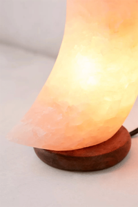 Himalayan natural salt <b>lamp</b> hand carved moon shape with nautical style USB Himalayan Salt <b>Bedside</b> <b>Lamp</b> - Product Image 5