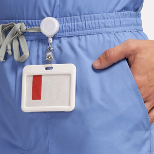 Hot Sale Anti Wrinkle 100% Cotton Quick Dry Breathable High Quality Doctor <b>Scrubs</b> Hospital Uniform Medical <b>Clothes</b> Men Jogger - Product Image 4