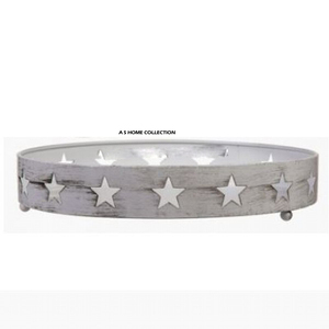 Bandeja Navideña Galvanizada de Lujo, Ecológica, de Grado Alimenticio, Diseño Grande, Sublimación en Blanco para Uso en Hoteles y Cocinas - Product Image 1
