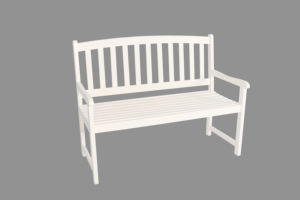 Banco de Color Blanco con Estructura Resistente que Ofrece Asientos Cómodos en Oficinas, Escuelas y Áreas de Recepción - Product Image 3