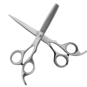 Kit de ciseaux de coiffure professionnels en acier inoxydable pour la coupe et l'éclaircissement des cheveux - Product Image 6