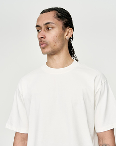 Camiseta de Algodón Blanca Extra Grande para Hombre, Cuello Redondo, Manga Corta, Diseño Liso Informal - Product Image 3