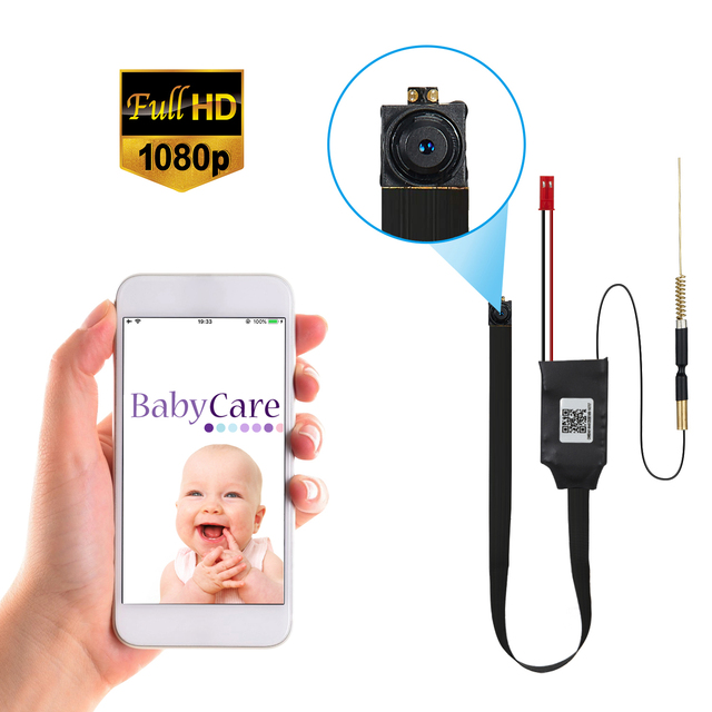 DIY Camera Mini Camera Portable and Wireless Nanny Cam 1080P HD with Motion Detection Security Cameras for Home Office Outdoor