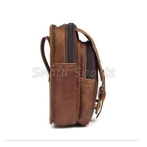 Bolsa de Cinturón de Cuero Genuino Hecha a Medida para Clientes OEM, con Hebilla de Cobre, Diseño Casual, para Equipo de Exterior - Product Image 5