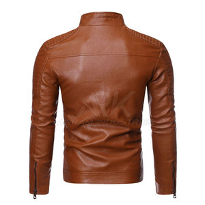 Breathable Winter Warm Men Leather Jacket Casual Wear Men Leather Jacket <b>In</b> Reasonable Price - Product Image 2