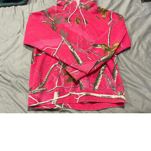 Sudadera con capucha de camuflaje vintage con cremallera, efecto desgastado y estampado de árbol real, de peso pesado, para hombre - Product Image 4