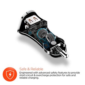 Caricabatterie per auto Hi-Power Dual USB 3.4A - Product Image 4