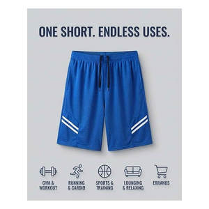 Men’s <b>9</b> Inch Mesh Shorts Breathable Athletic Gym Workout Basketball Running Casual Lounge Activewear with Pockets Lightweight - Product Image 5