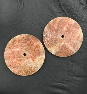 Esfera de Reloj de Lujo Sunstone de 33 mm y 1.50 mm de Grosor, Piedra Preciosa Natural Naranja, Clásica, Elegante, Vintage, Accesorios para Relojes a K Gems - Product Image 2