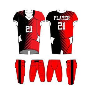 Conjunto de Uniforme de Fútbol Americano Personalizado y Transpirable, Jersey y Pantalones Cortos con Estampado del Equipo, Kit Deportivo de Manga Corta para Entrenamiento de Club - Product Image 5