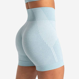 Women's High Waist Breathable Gym Shorts for Summer Sports Yoga Running Workout Training with Pocket Board Shorts Pattern - Product Image 5