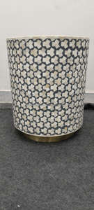 Superior Style Mother of Pearl Eye-catching <b>Stool</b> Beautiful Design <b>for</b> Home Decoration Made in India resin crafts - Product Image 5