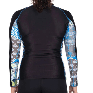 Haut de compression respirant à manches longues pour femme, idéal BJJ MMA, avec impression par sublimation - Product Image 4