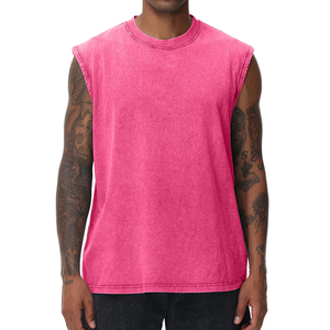 Débardeur de sport pour homme 100 % coton, léger et de haute qualité, idéal pour la musculation et la gym - Product Image 1