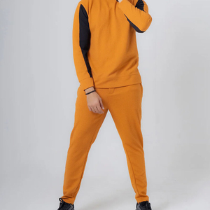 Conjuntos Deportivos Casuales de Dos Piezas para Hombre, de Alta Calidad, 100% Algodón, Transpirables, Lisos, para Invierno, Ligeros - Product Image 4