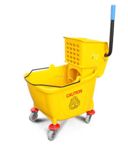 Durable Household Cleaning Tools Wringer Yellow <b>Mop</b> <b>Bucket</b> 26Qt Henry Foodservice <b>Mop</b> <b>Bucket</b> - Product Image 1