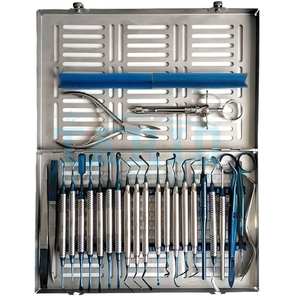 Nuevo Kit de Instrumentos Manuales para Cirugía Periodontal Dental con Certificación CE 2024, Estuche de Metal y Acero para Cirugía Oral y Ortodoncia - Product Image 4