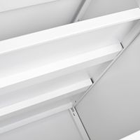 Classeur mobile de piédestal de support de copieur en acier blanc de 2 portes pour le support d'imprimante de meubles de bureau