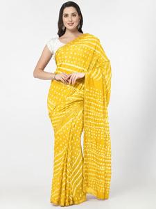 Sari Bandhani Premium, sari indien traditionnel teint à la main, soie Gaji pure, vêtements ethniques pour femmes - Product Image 2