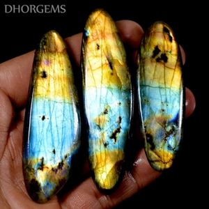 หินลาบราดอไรต์ธรรมชาติหลากสีแบบขายส่ง หินหลวมสำหรับตกแต่งและทำเครื่องประดับ - Product Image 3