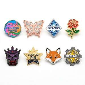 Pins de Esmalte Personalizados con Formas y Colores a Medida, Fabricante OEM para Marcas de Moda y Pedidos al por Mayor - Product Image 1