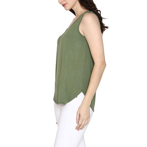 Débardeur à col rond pour femmes, sans manches, en coton, léger, doux, respirant, confortable, vêtements décontractés d'été - Product Image 3