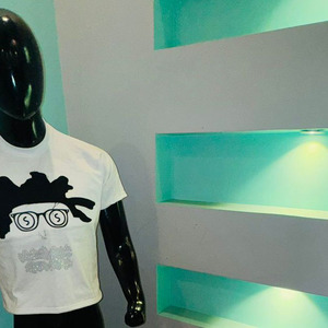 T-shirts pour hommes 100% coton 220 g/m² en tissu peigné, écologiques, impression sérigraphique, respirants, anti-plis, séchage rapide, longueur standard - Product Image 4
