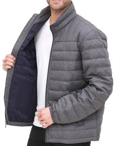 Factory Custom Mens <b>Down</b> Style Winter Puffer Jacket Stand Collar Thick Outerwear - Product Image 1