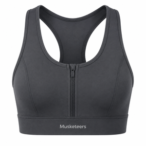Sujetador deportivo Crop de talla grande con soporte medio, nuevo diseño, de secado rápido, el más vendido, personalizado, transpirable, sin costuras, para mujer, de un solo hombro. - Product Image 4